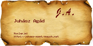 Juhász Agád névjegykártya